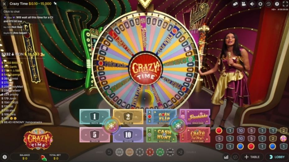 Play Crazy Time at 777 Pub Casino